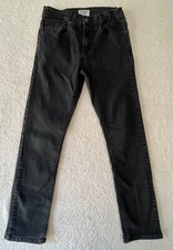 Denizen from Levi's Youth Boys Skinny Fit Black Denim Jeans Size 16 Regular