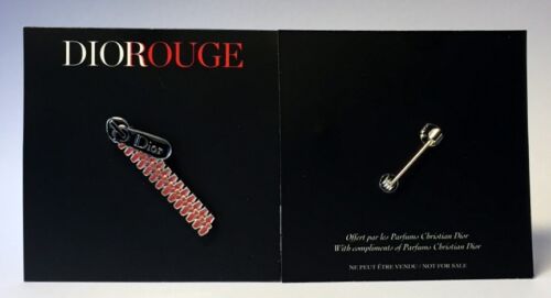 DIOR ROUGE PIN BROOCHE (METAL ZIPPER) - ONE UNIT - Picture 1 of 4