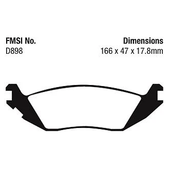 Pastillas de freno traseras EBC Greenstuff serie 6000 para camioneta y SUV para 11-18 Ram 1500 Foto 3 de 4