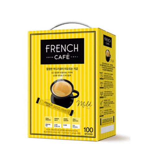 Korean Instant Coffee Mix 100/200 Sticks French Cafe No trans Fat -Free Shipping - Picture 3 of 7