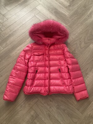 Pink Moncler Coat Age 12 UK