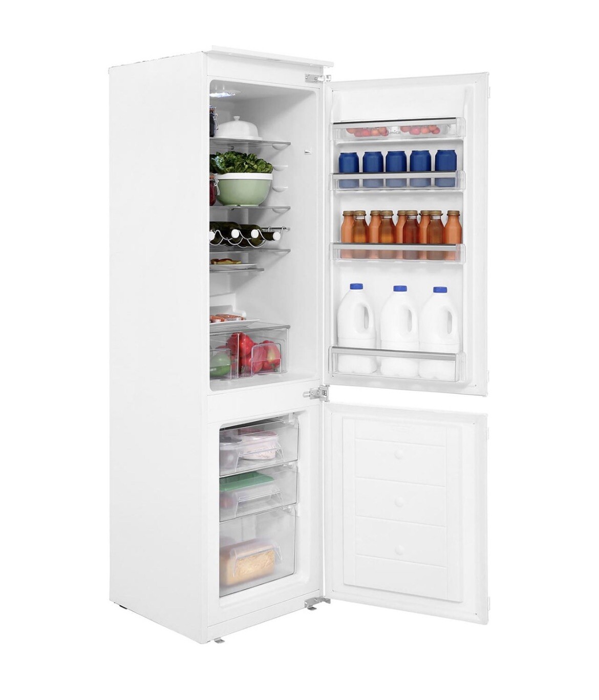 Amica 260 Litre 70/30 Integrated Fridge Freezer - BK3163- White FS47