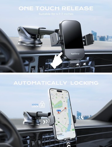 CHGeek 15W Fast Wireless Auto Clamping Phone Car Charger (NEW) - 第 5/22 張圖片