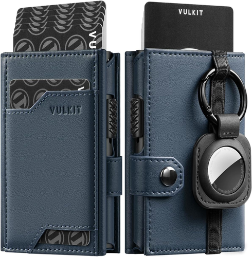 Pop up Card Wallet with Airtag Holder RFID Blocking Credit Card Holder with Bank