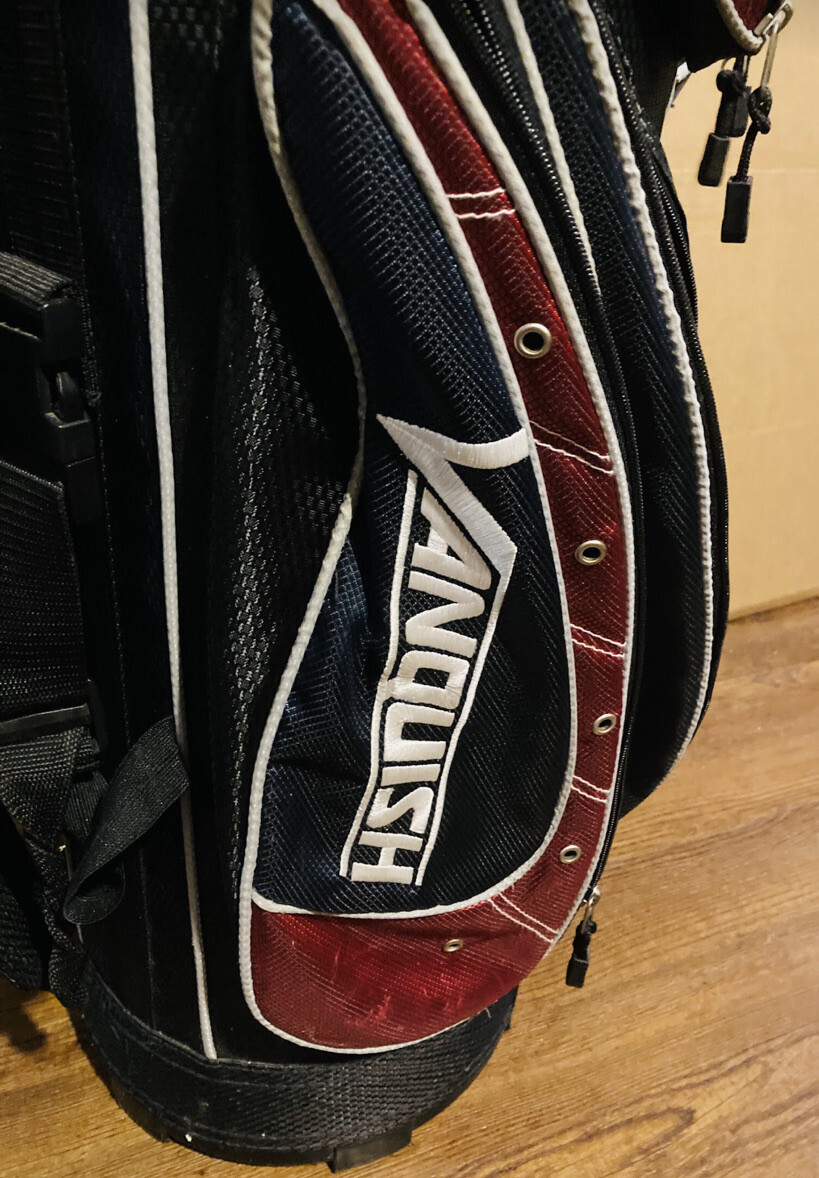Acuity Vanquish Golf Club 14Slot Caddy Bag adjustable weight removable