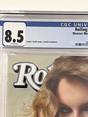 Taylor Swift 2009 Rolling Stone First Cover Issue CGC 8.5 Taylor Swift 2009 Rolling Stone First Cover Issue CGC 8.5