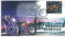 AO-4087-4, 2006, American Motorcycles, Choppers FDC, Add-on Cachet. Pictorial Po