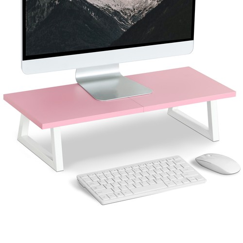 24 inch Dual Monitor Stand Riser for Wood & Steel Desktop Riser Organization. - Picture 3 of 37