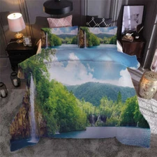 Unique good scenery 3D Print Duvet Quilt Doona Covers Pillow Case Bedding Sets