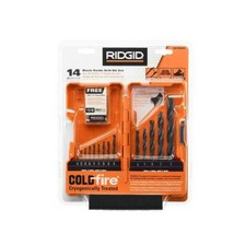 Nuevo Juego de Brocas RIDGID Óxido Negro 14 Piezas para Metal Madera y Plástico