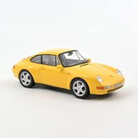 Norev Porsche 911 (993) Carrera 1994 1/18 Gelb Druckguss Modellauto 187596