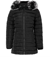 Firetrap Mid Jacket Ladies Black Uk Size 8 #ref106