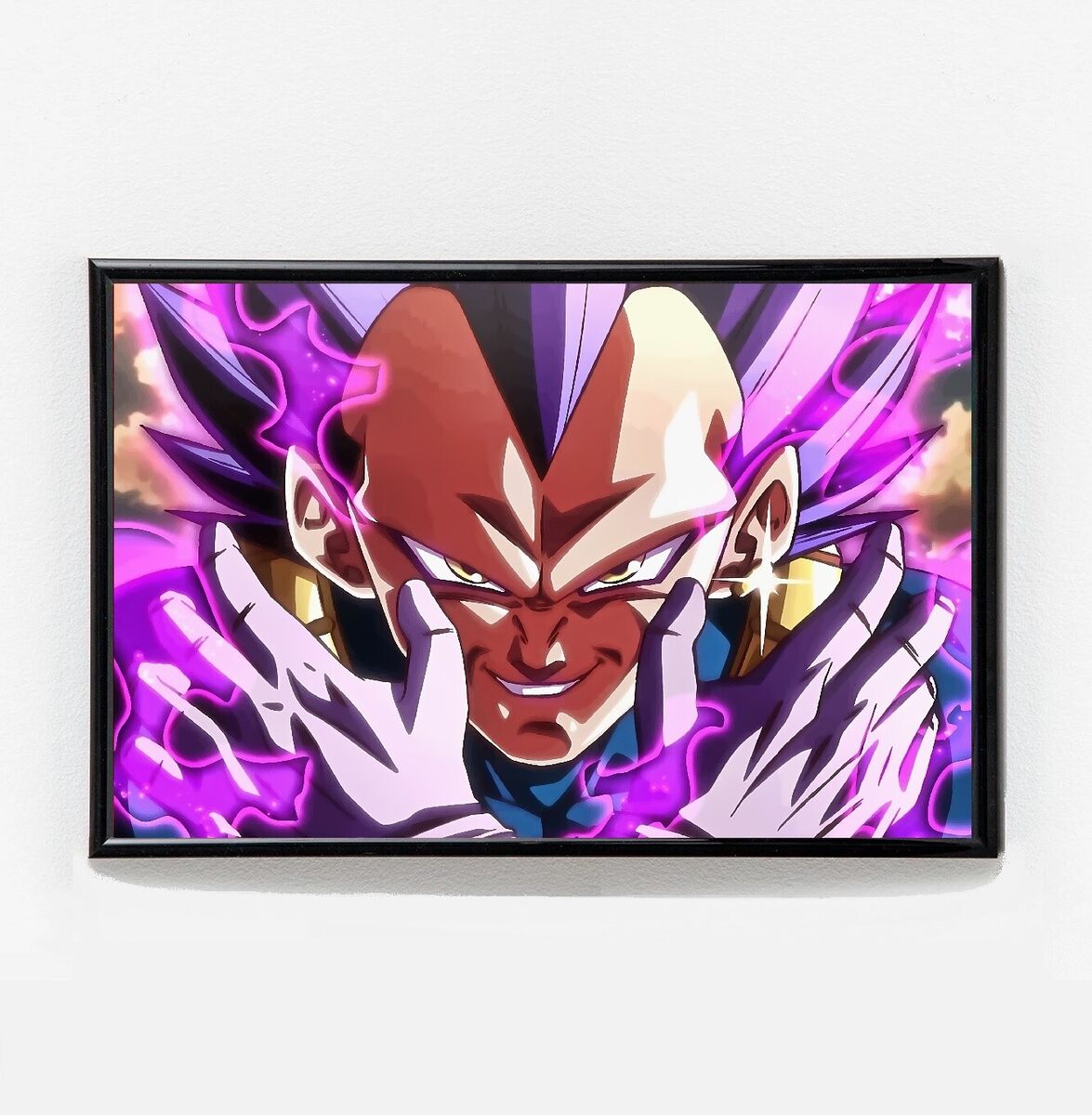 Dragon Ball Vegeta Manga Art Printed Rock Slate - Visibee