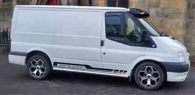 Fits Ford Transit Mk6 Mk7 Sport Side Stripes Graphics Decals Both Sides