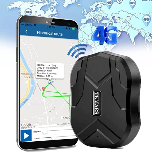 4G GPS Tracker Live Location No Subscription Magnetic Waterproof Free App 5000Mah