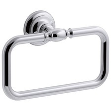 KOHLER K-72571-CP Artifacts Towel Ring, Polished Chrome