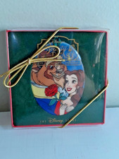 Vtg Disney Beauty & the Beast Enchanted Christmas Disney Store Ornament 1997 NEW