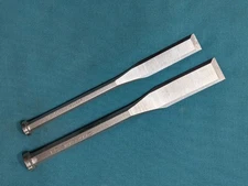 Vintage Two CRAFTSMAN All Steel Wood Chisels 3/4" & 1" Hex Shank "G" Forge NICE!