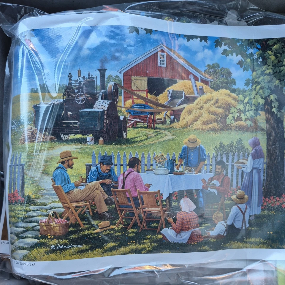 John Sloane 4-in-1 Multi-Pack (4) 300 PC Jigsaw Puzzles Simpler Times 8” X 10” - Image 4 of 4