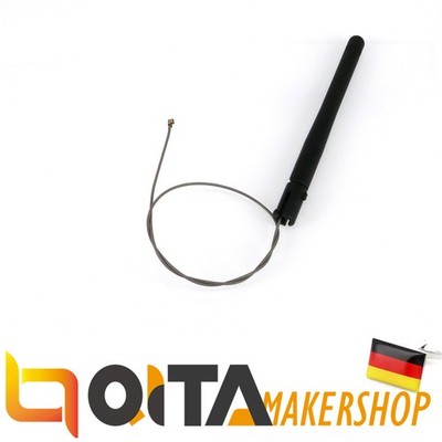 2,4 Ghz WiFi Wireless LAN Antenna Schwarz mit IPEX Connector DE Promotions