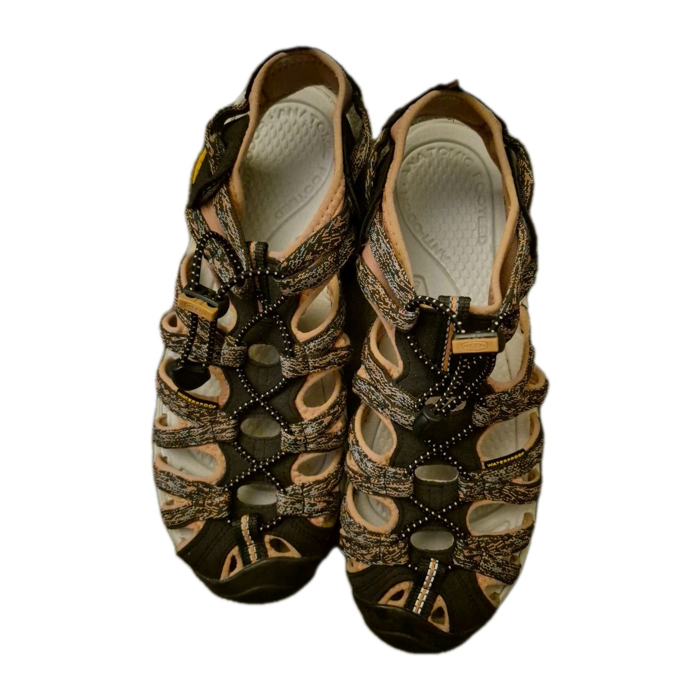 Keen taglia 10 sandali impermeabili con cinturino outdoor scarpe escursionismo grigio rosa REI