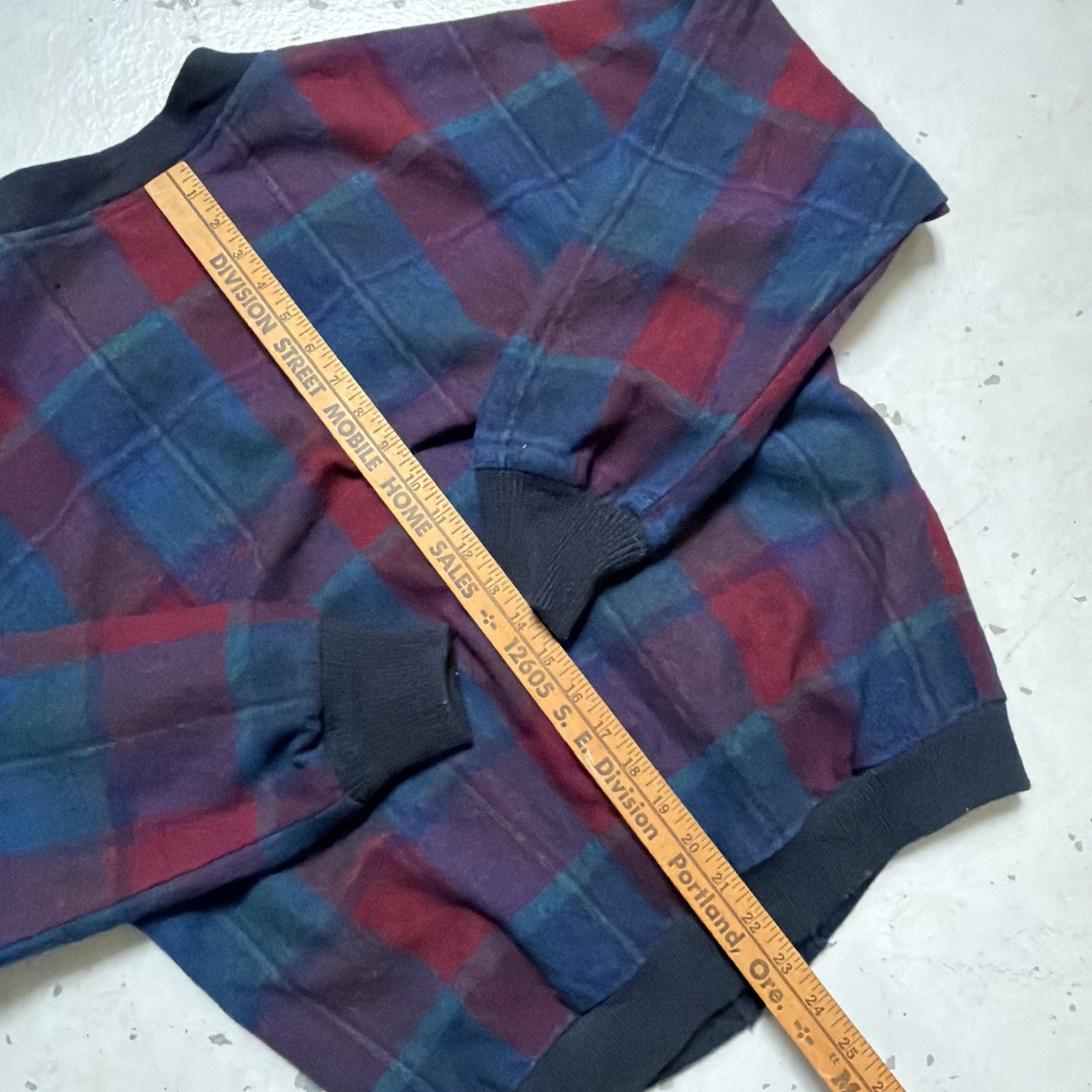 Vintage Pendleton Wool Shadow Plaid Cardigan Ombr… - image 9