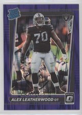 2021 Panini Donruss Optic Rated Rookie Purple Shock Prizm Alex Leatherwood 0it8