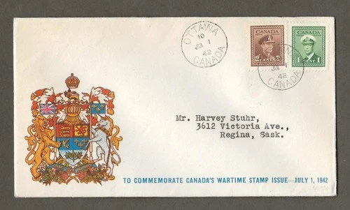Canada first day cover, Talbot Cachet 249 &250 Ottawa cancel [ 781