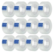 Transparent Tape 12 Pack Refills Rolls 3/4 x 1000 Inches, 1 inch Core, for Of...