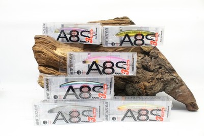 Lurefans A8S 3 Three 8cm 7,0g 7 Farben Minnow Twitchbait Wobbler 90-130cm SALE