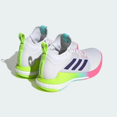 NEW Adidas Women's Crazyflight Mid Volleyball Shoes White Pink