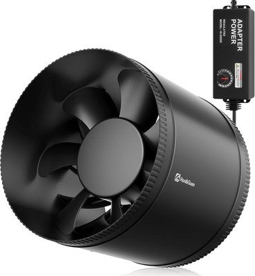 8 Inch Inline Booster Duct Fan with Speed Controller - 623 CFM Airflow with 44W