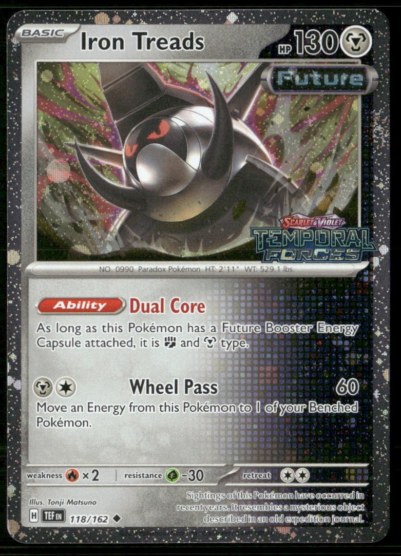 Iron Treads (Temporal Forces Stamped) 118/162 Holo Miscellaneous Card Pokemon NM
