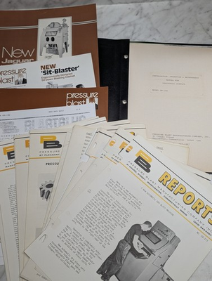 #ad #ad PRESSURE BLAST PB MODEL GB 100 SALES LITERATURE BROCHURE amp; INFORMATION LOT $80.75
