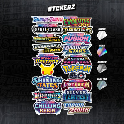 SCHWERT & SCHILD - POKEMON BINDER STICKER! - GLANZ! Set auswählen!