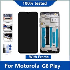 LCD Framed Touch Screen Digitizer for Motorola Moto G8 Play Display Replacement