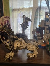 Mega Bloks Fire & Ice Dragons 9879 Krystal Wars Vorgan White Dragon w/ Wings Fur