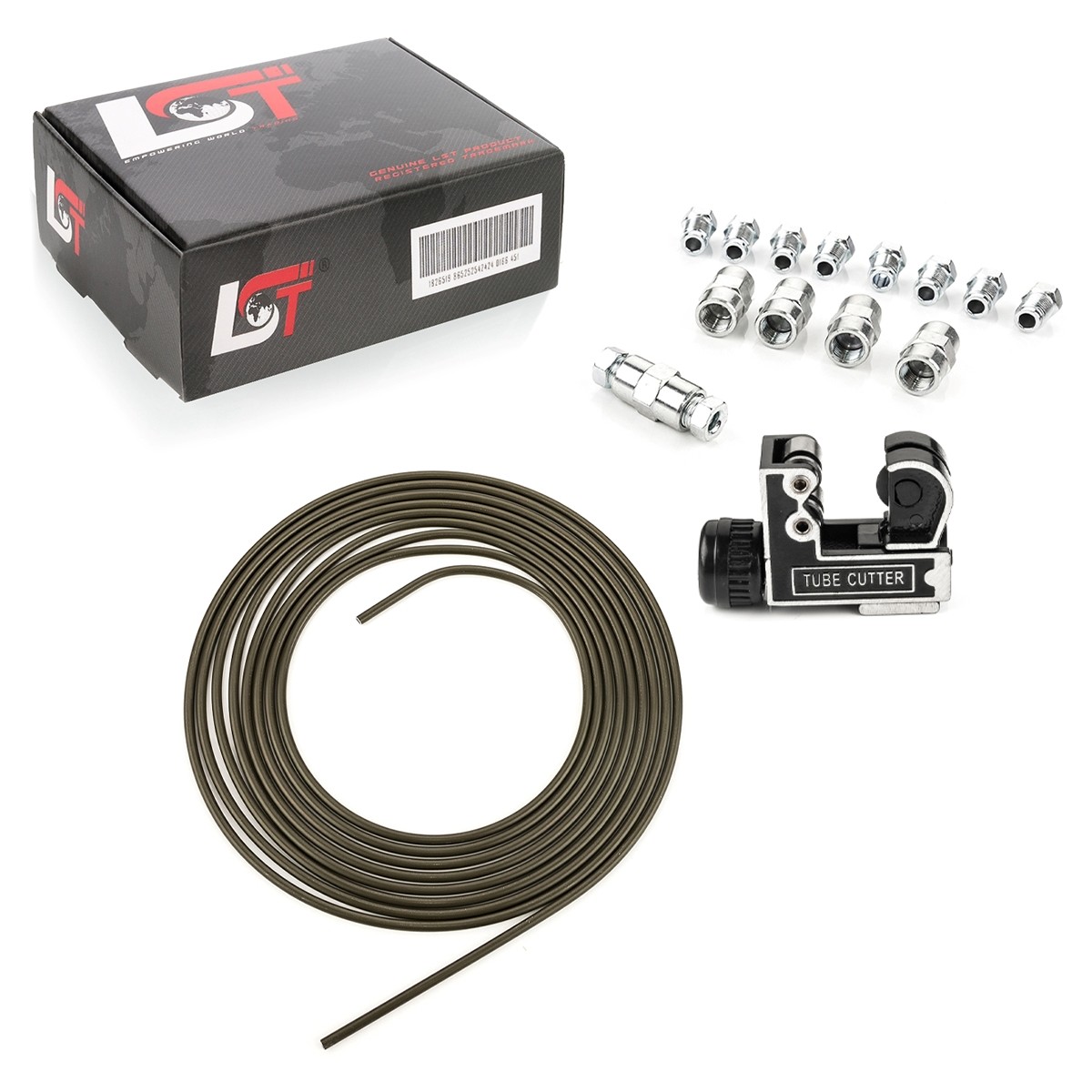 5M Brake Line Brake Pipe Ø 4.75Mm Steel Line Connector Set For Mercedes