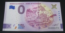 SLOVENIA Null 0 Euro Schein Souvenir Banknote 2026 "Gems of Slovenia" Gold Holo