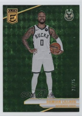 2023-24 Donruss Elite Neon Green 74/75 Damian Lillard #92 ub2