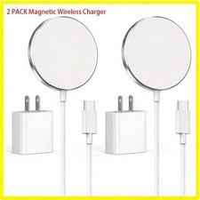For Magsafe iPhone 16 15 14 13 12 X Pro Max 2SET Magnetic Wireless Charger Pad