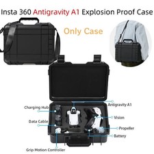 Hard Carrying Case Waterproof Storage Shoulder Bag For Insta360 Antigravity A1