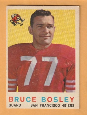 Bruce Bosley San Francisco 49ers 1959 Topps #166 RC West Virginia Mountaineers