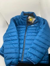 LL Bean Down Sweater Hooded Jacket Downtek  650 Men's  Sz M Reg Blue NWT  New 