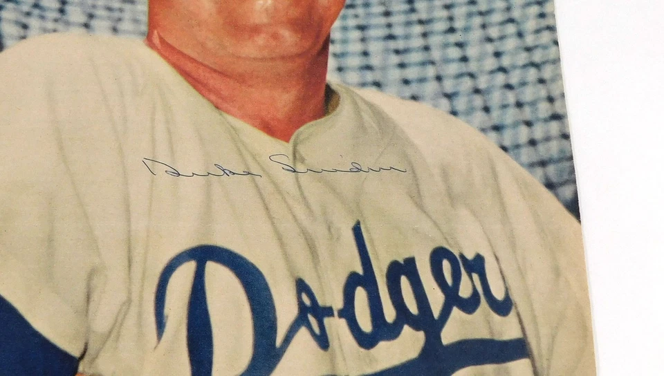 Duke Snider Signed 8 x 10 Color Magazine Photo Dodgers JSA Auto - Image 2 of 3