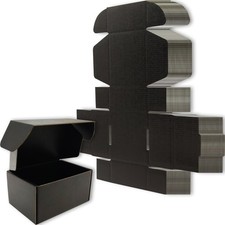 Lmuze 6x4x3 Shipping Boxes Set of 50, Black Mailer 6"x4"x3"/50-pack,