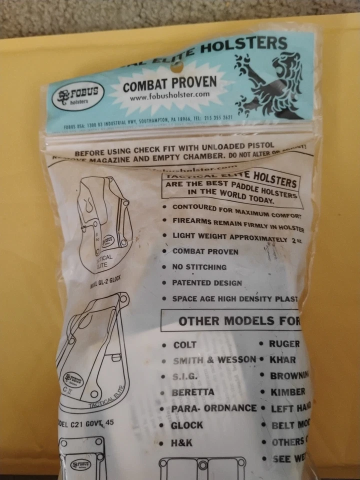 Fobus Elite Holster J357 Smith & Wesson S&W, Rossi, All J-Frame .38/.3 (G) - Image 4 of 4