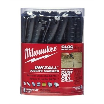 Inkzall Jobsite Marker Schwarz 36PK Milwaukee Electric Tools MLW48 22 3100 Kann