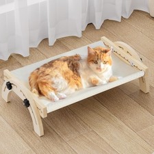 Hammock Indoor Cat Bed for Floor, Window or Wall Shelves Adjustable 50LB Bearing