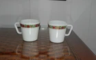Vintage Pyrex Coffee Mug Spring Blossom D-Handle. Milk Glass.